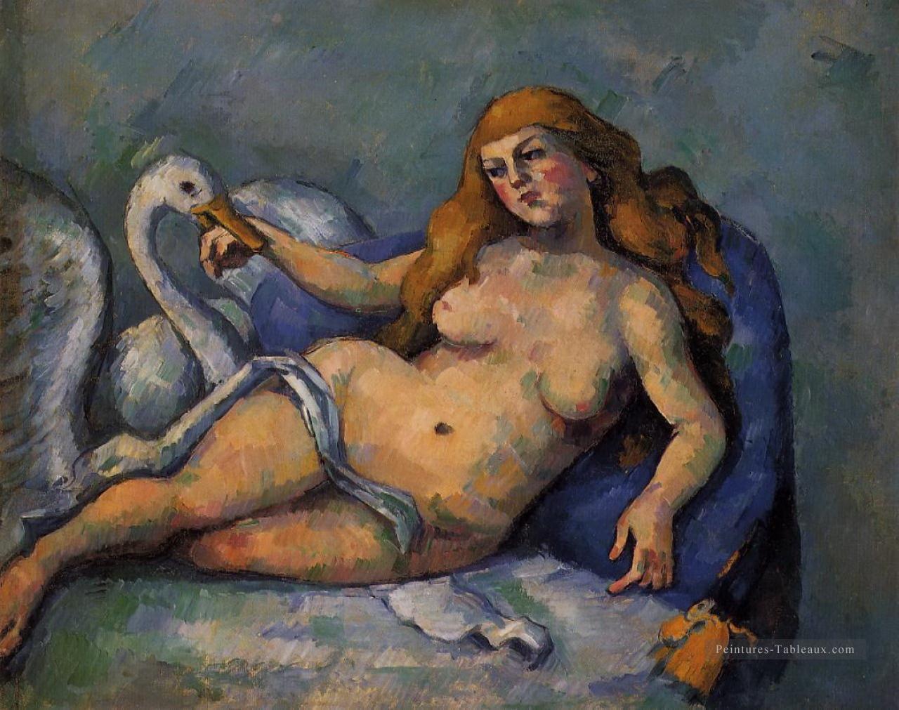 Léda et le Cygne Paul Cézanne Nu impressionniste Peintures à l'huile